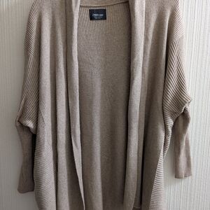 Zara Knit Tan Cardigan Size Med